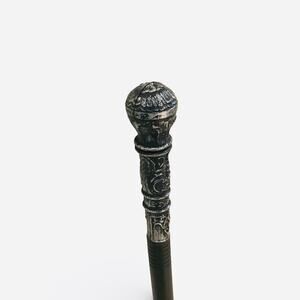 Antique Silver Costume Walking Cane